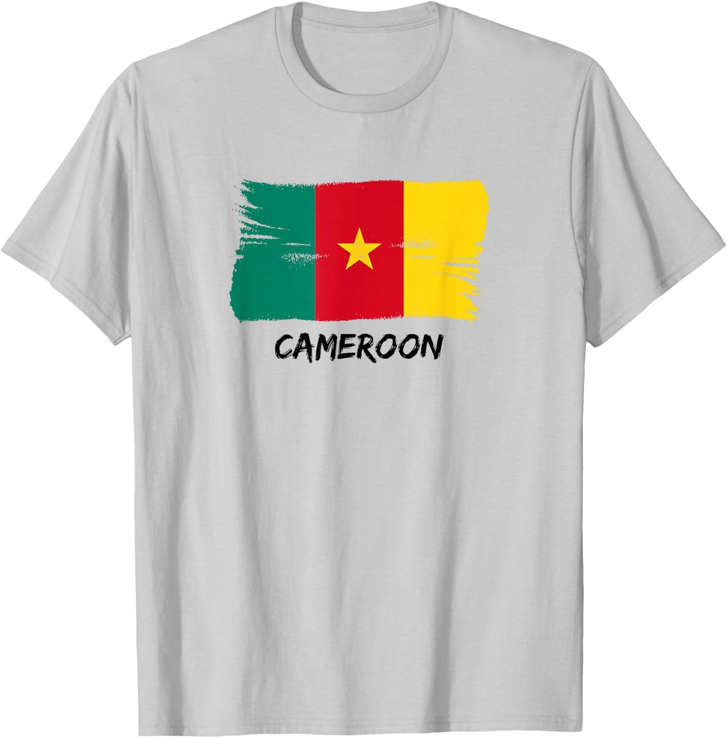 Cameroon Flag T-Shirt - T-Shirt | Ash