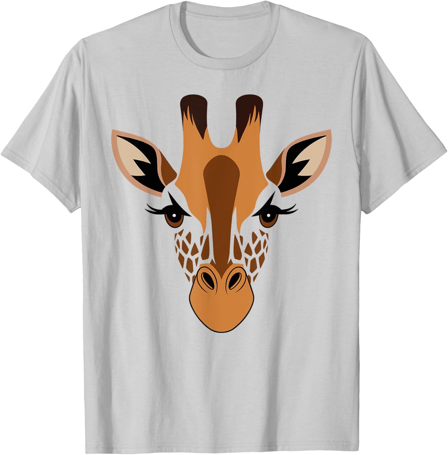 Halloween Giraffe Face Costume Kids Cute Themed T-Shirt - T-Shirt | Ash