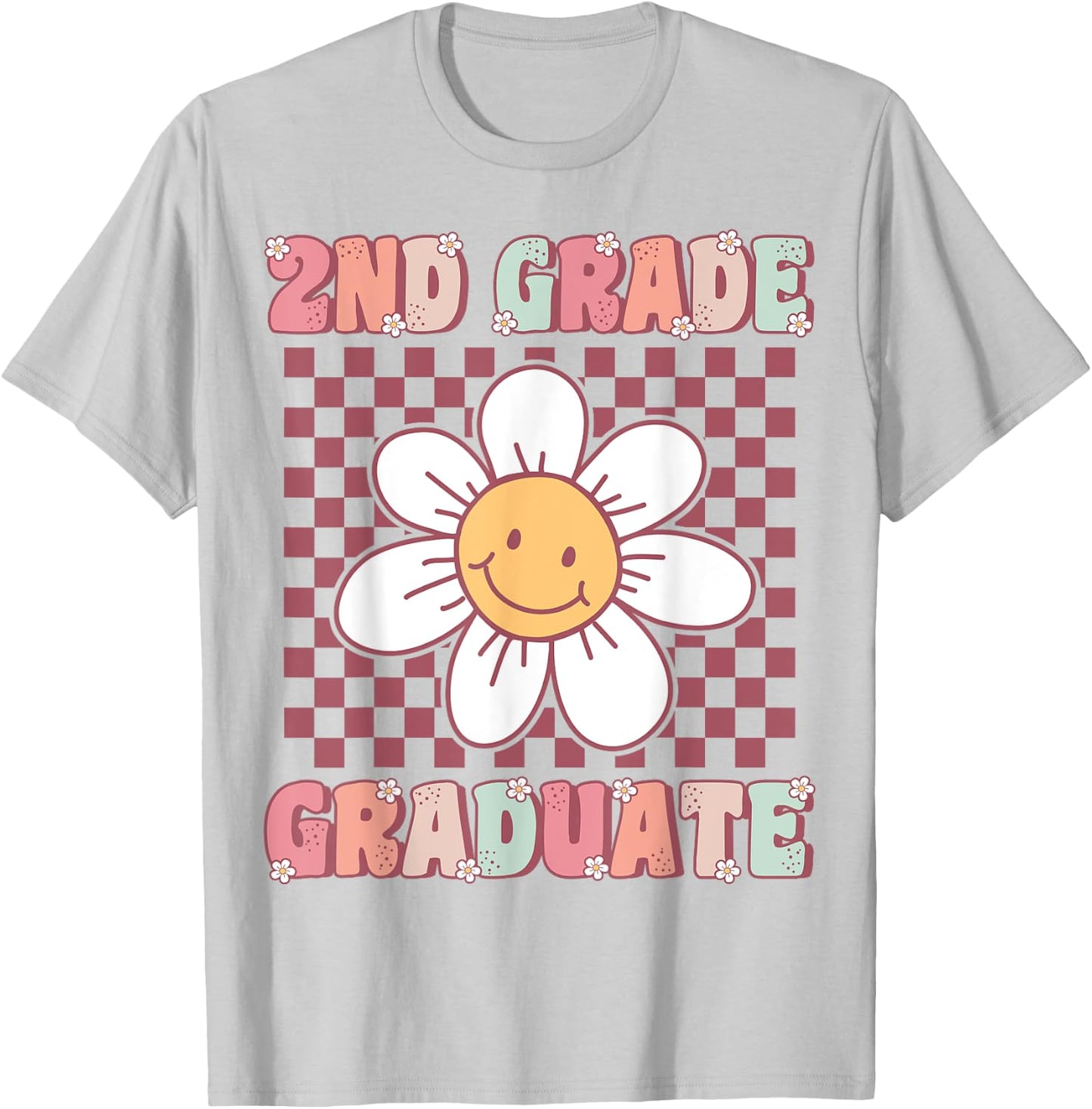 2nd Grade Graduation Cute Groovy Last Day of Second Grade T-Shirt - T-Shirt | Ash