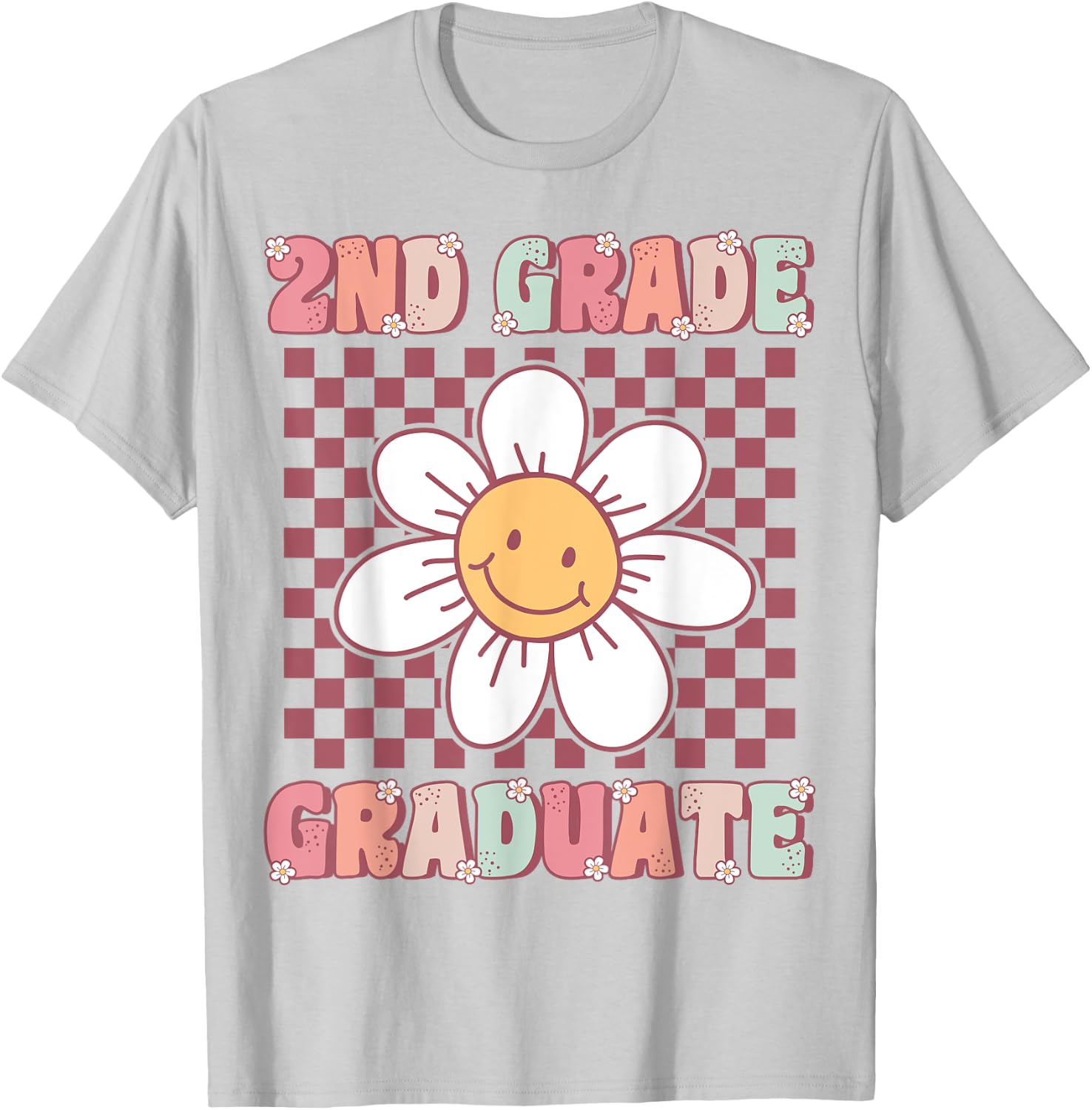 2nd Grade Graduation Cute Groovy Last Day of Second Grade T-Shirt - T-Shirt | Ash