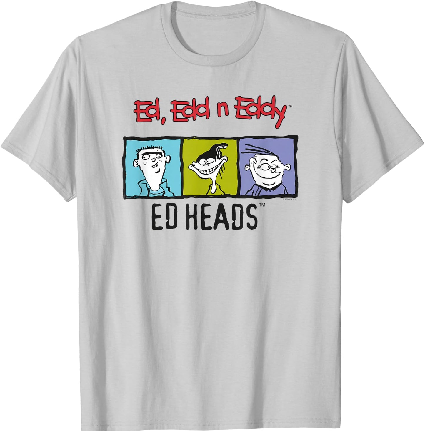 Ed, Edd n Eddy Heads Colorful Frame T-Shirt - T-Shirt | Ash
