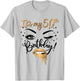 It's My 50th Birthday Queen 50 Years Old Eye Lash Lips Kiss T-Shirt - T-Shirt | Ash