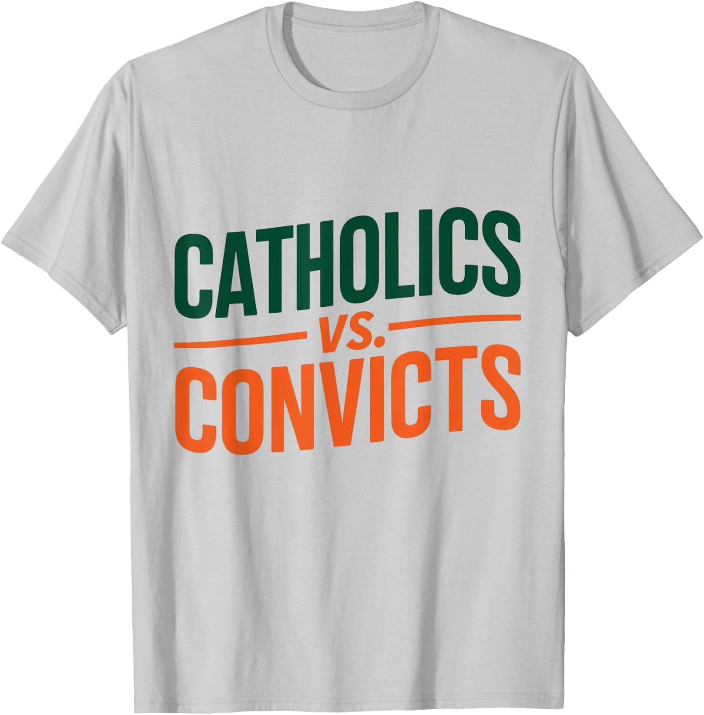 Classic Catholics vs Convicts 1988 T-Shirt - T-Shirt | Ash