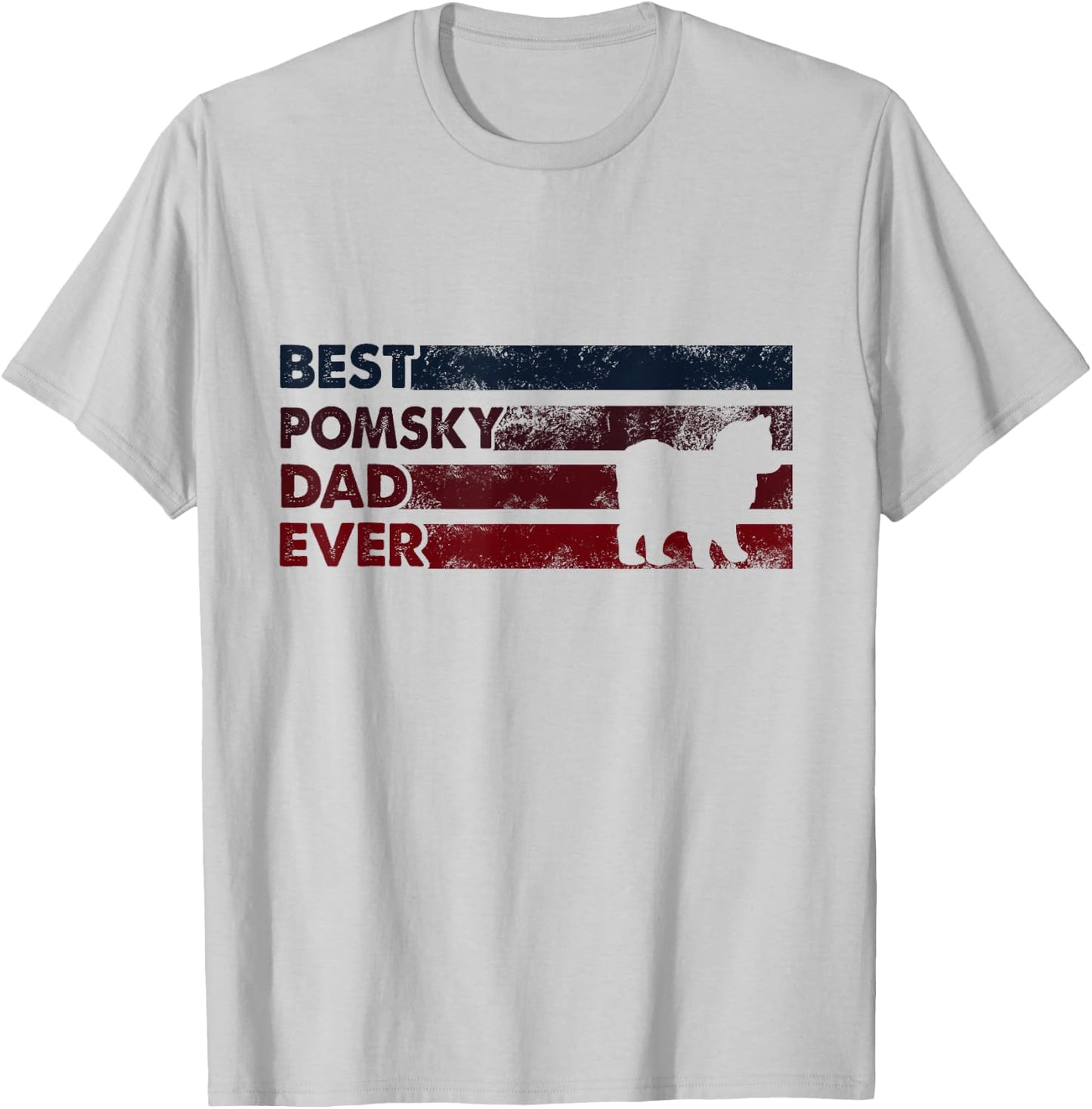 Best Dog Dad Ever - Father Pomsky Men Women T-Shirt - T-Shirt | Ash