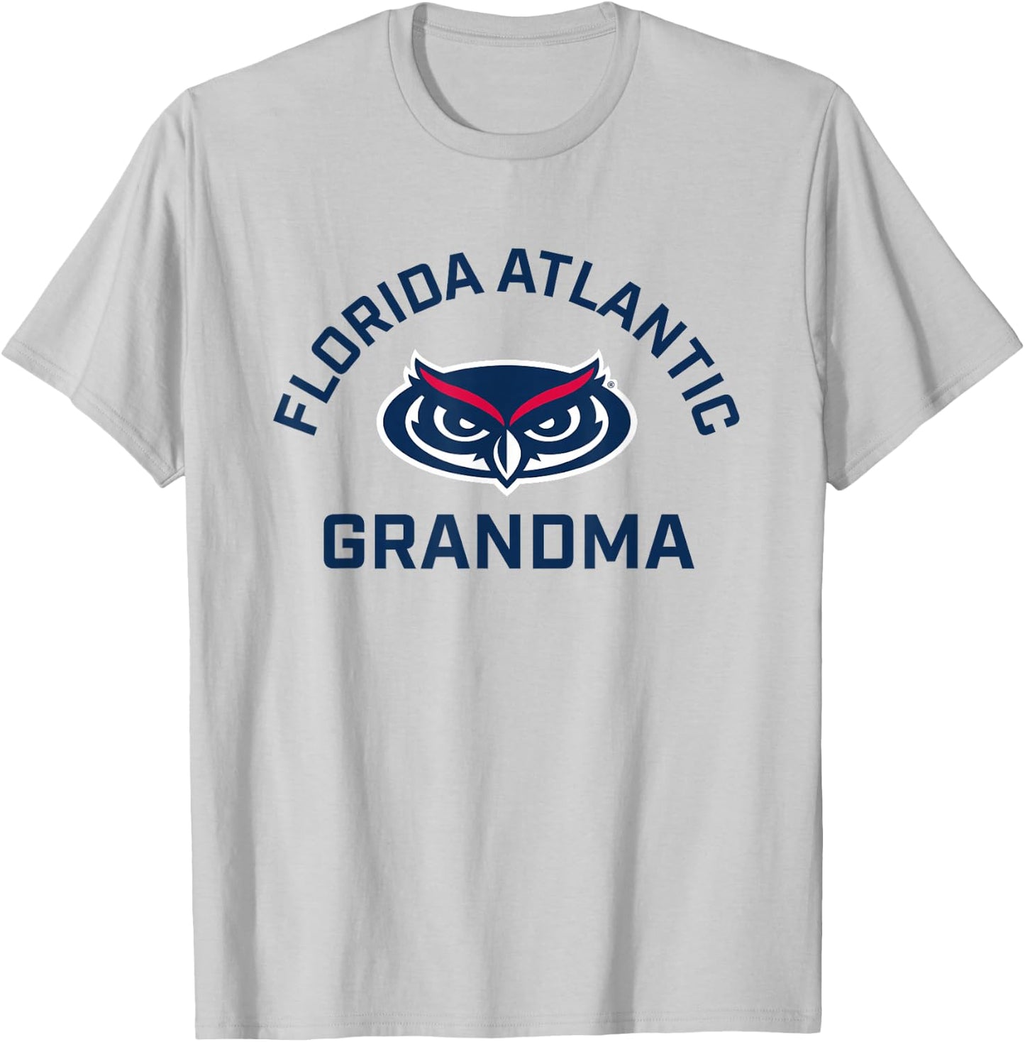 Florida Atlantic University FAU Owls Arched Grandma T-Shirt - T-Shirt | Ash