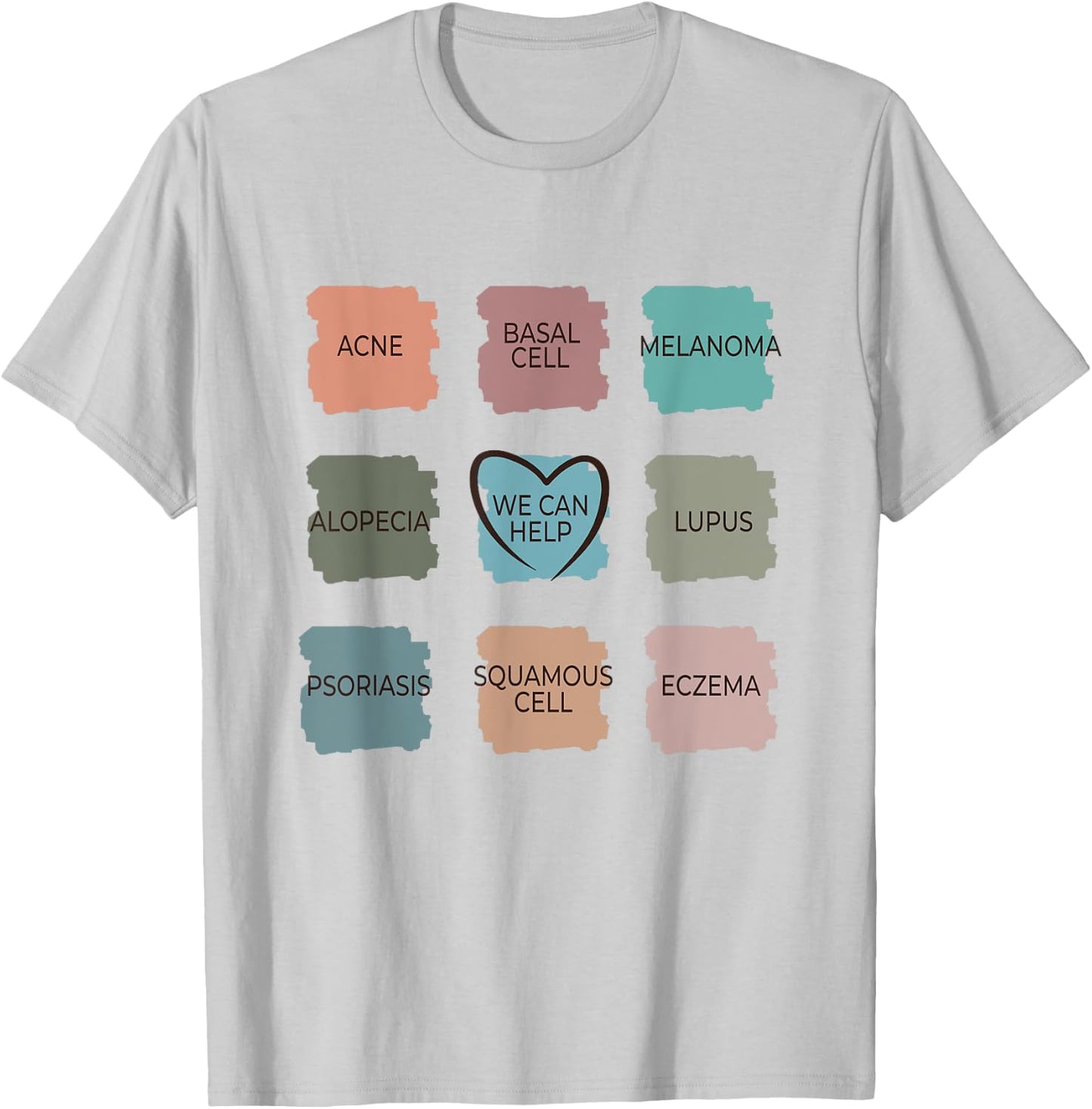 Dermatology Nurse - We Can Help Derm Dermatologist T-Shirt - T-Shirt | Ash
