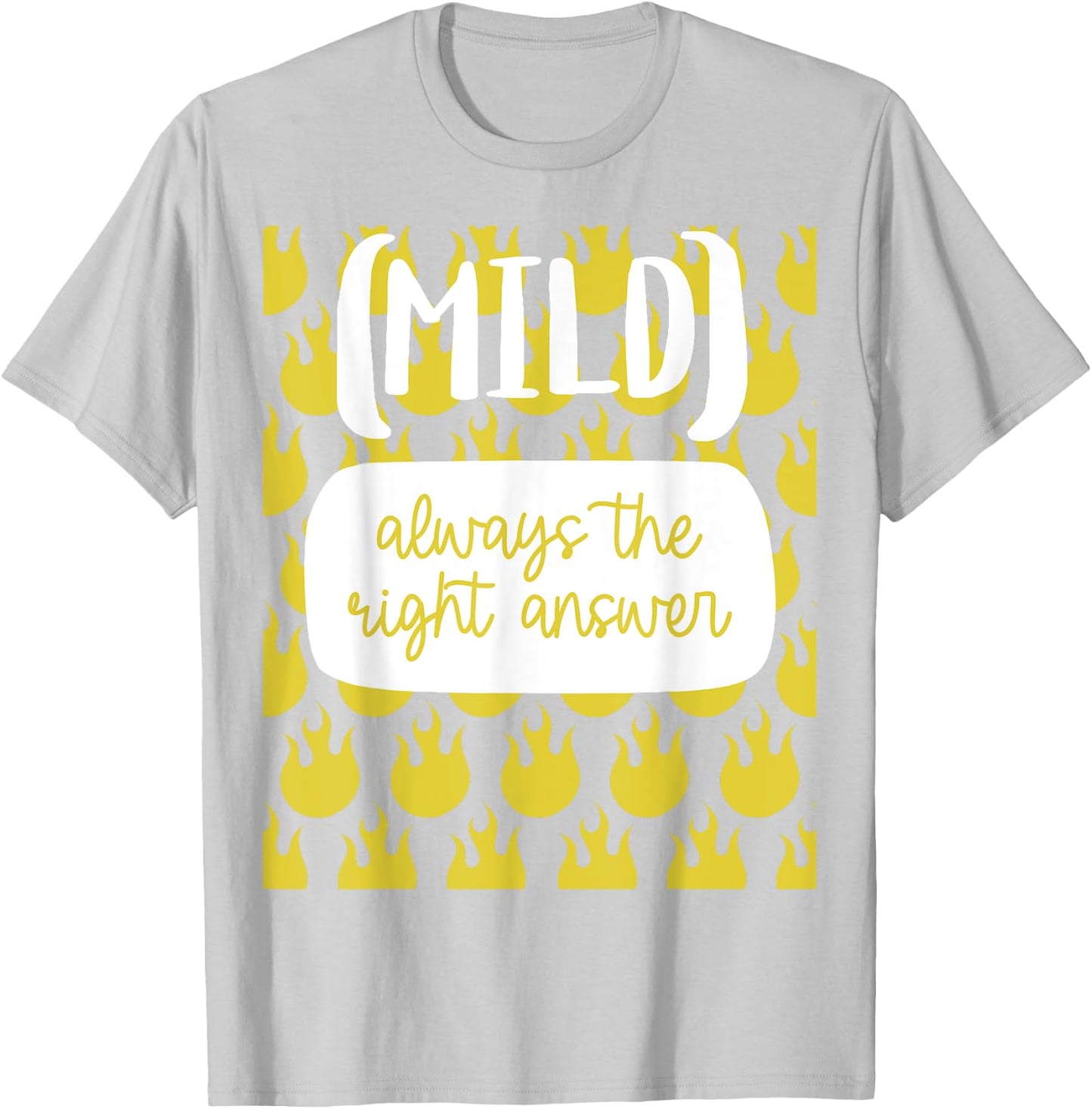 Mild Hot Sauce Packet Group Halloween Costume Matching T-Shirt - T-Shirt | Ash