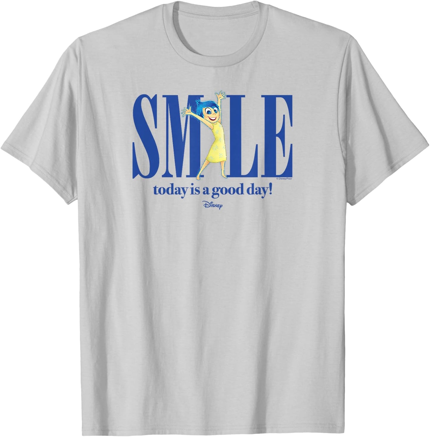 Inside Out 2 - Joy Movie Character Smile Today is A Good Day T-Shirt - T-Shirt | Ash