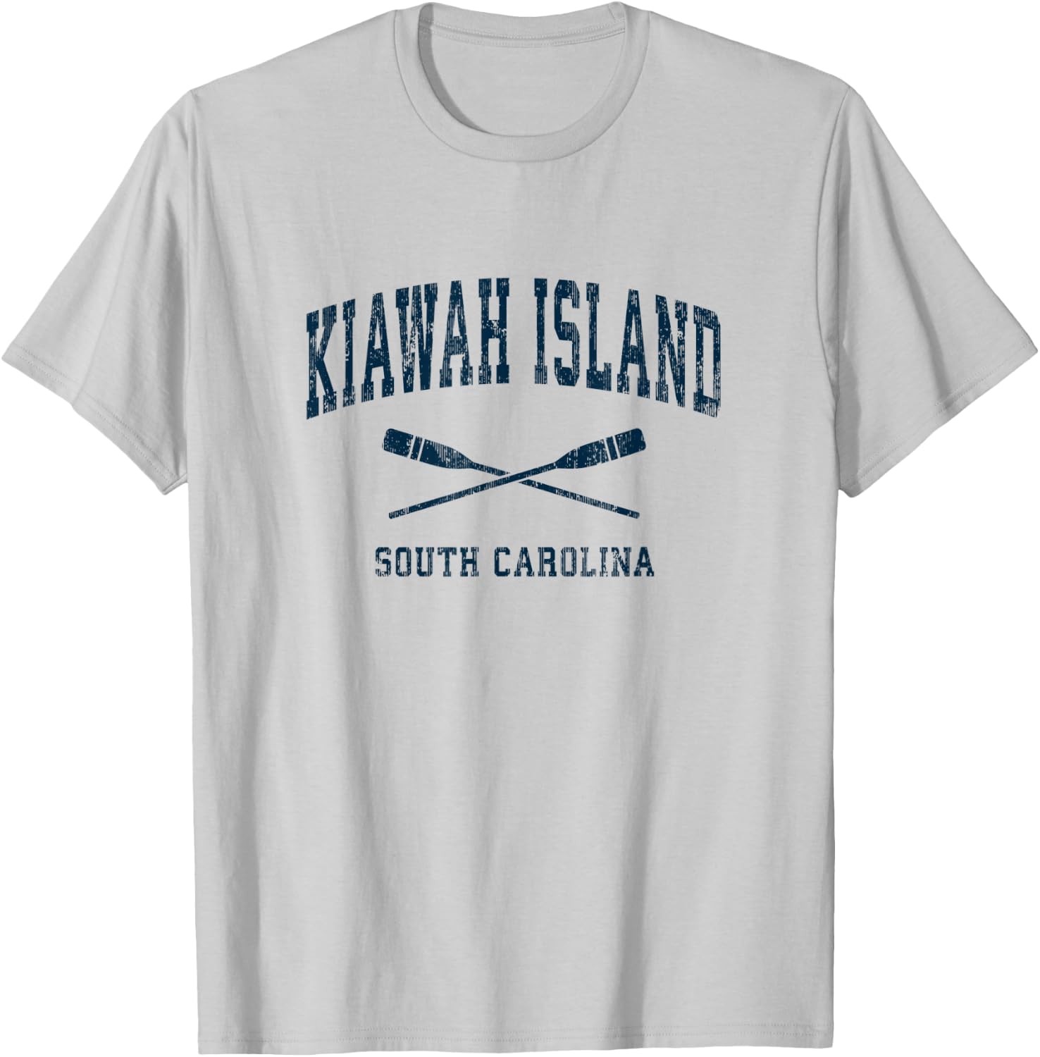 Kiawah Island South Carolina Vintage Nautical Paddles Sports T-Shirt - T-Shirt | Ash