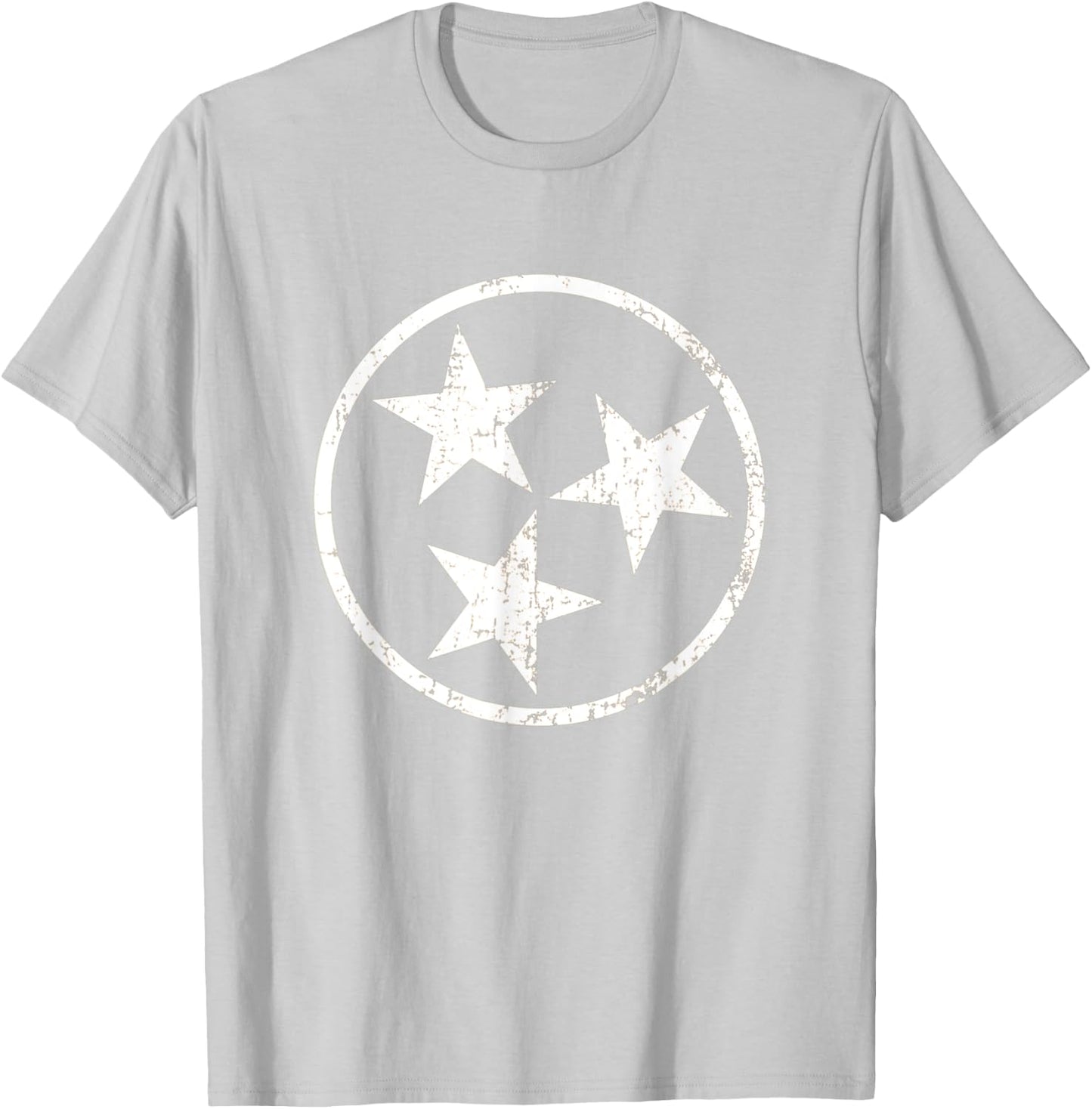 Orange Tennessee Flag Volunteer State Stars Vintage T-Shirt - T-Shirt | Ash