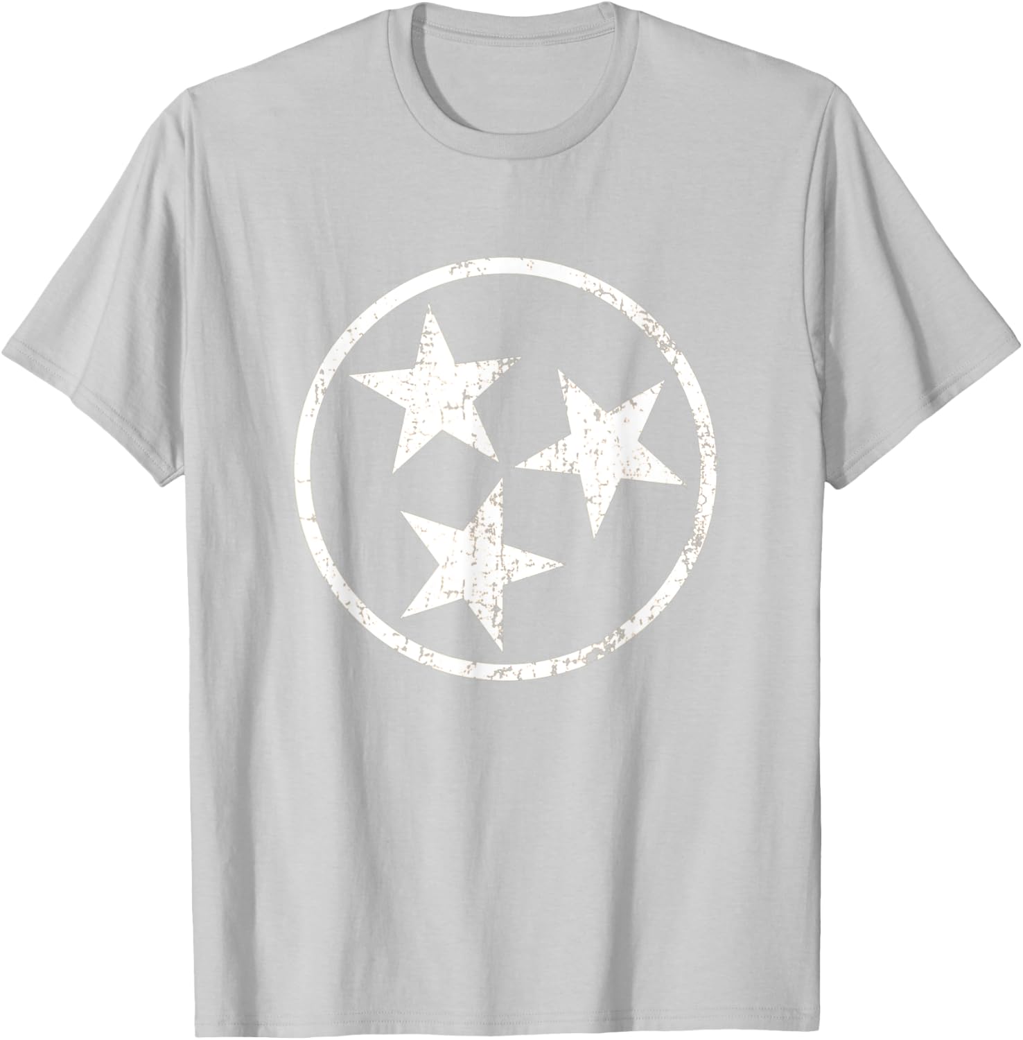 Orange Tennessee Flag Volunteer State Stars Vintage T-Shirt - T-Shirt | Ash
