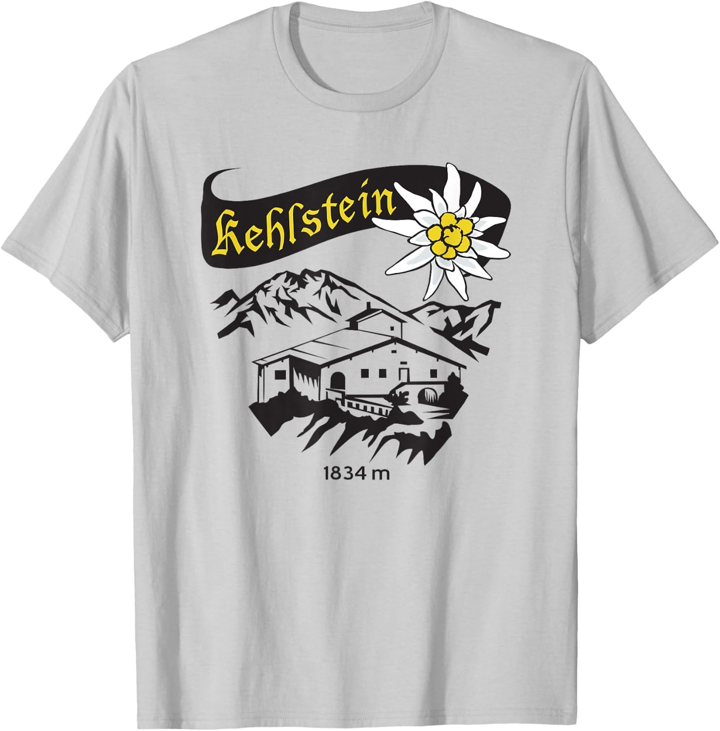 Eagles Nest Kehlstein House Berchtesgaden Bavaria T-Shirt - T-Shirt | Ash