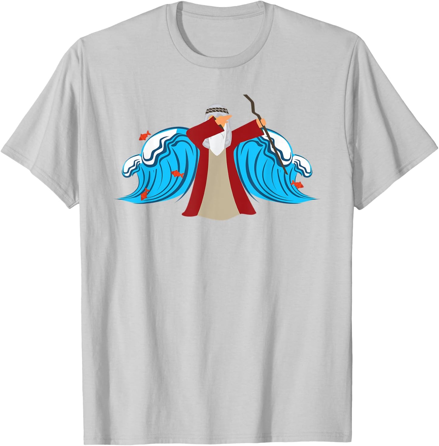 Dabbing Moses Dancing Dab Kids Adults T-Shirt - T-Shirt | Ash