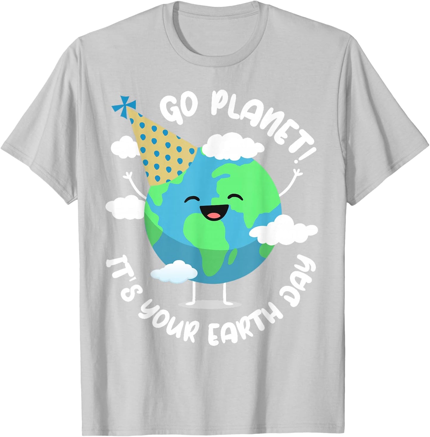 Kids Cute Earth Day Go Planet Its Your Earth Day Toddler Boy Small T-Shirt - T-Shirt | Ash