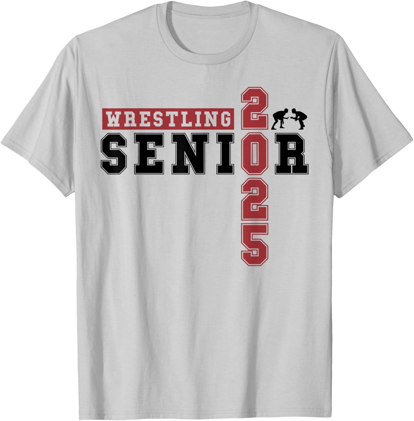 Wrestling Senior Night Wrestling Senior 2025 Graduation 69 T-Shirt - T-Shirt | Ash