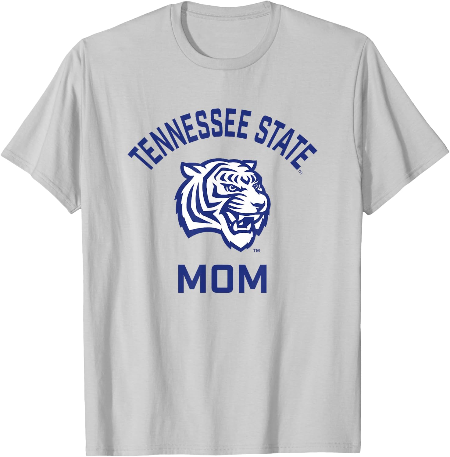 Tennessee State University TSU Tigers Arched Mom T-Shirt - T-Shirt | Ash