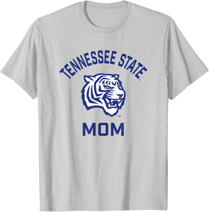 Tennessee State University TSU Tigers Arched Mom T-Shirt - T-Shirt | Ash