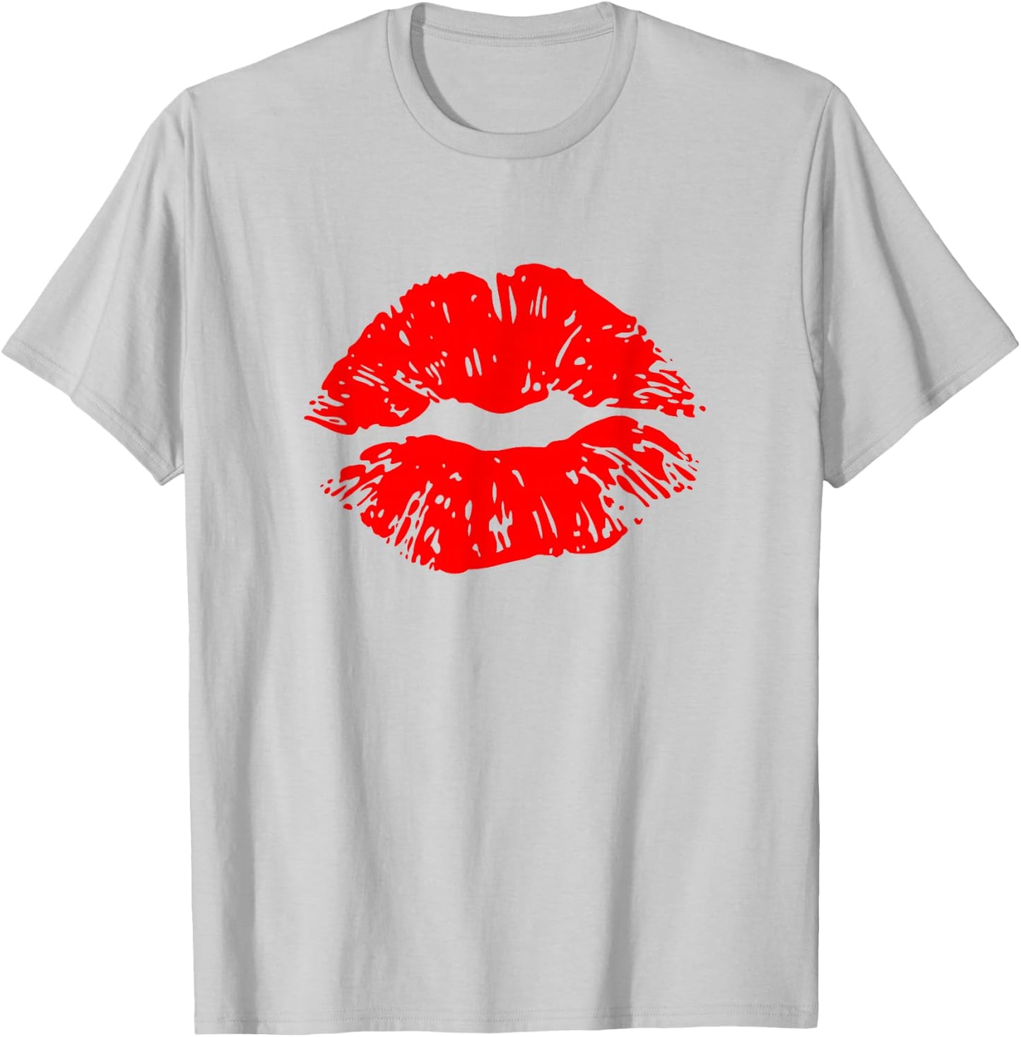 Kiss - Red Lipstick kiss T-Shirt - T-Shirt | Ash