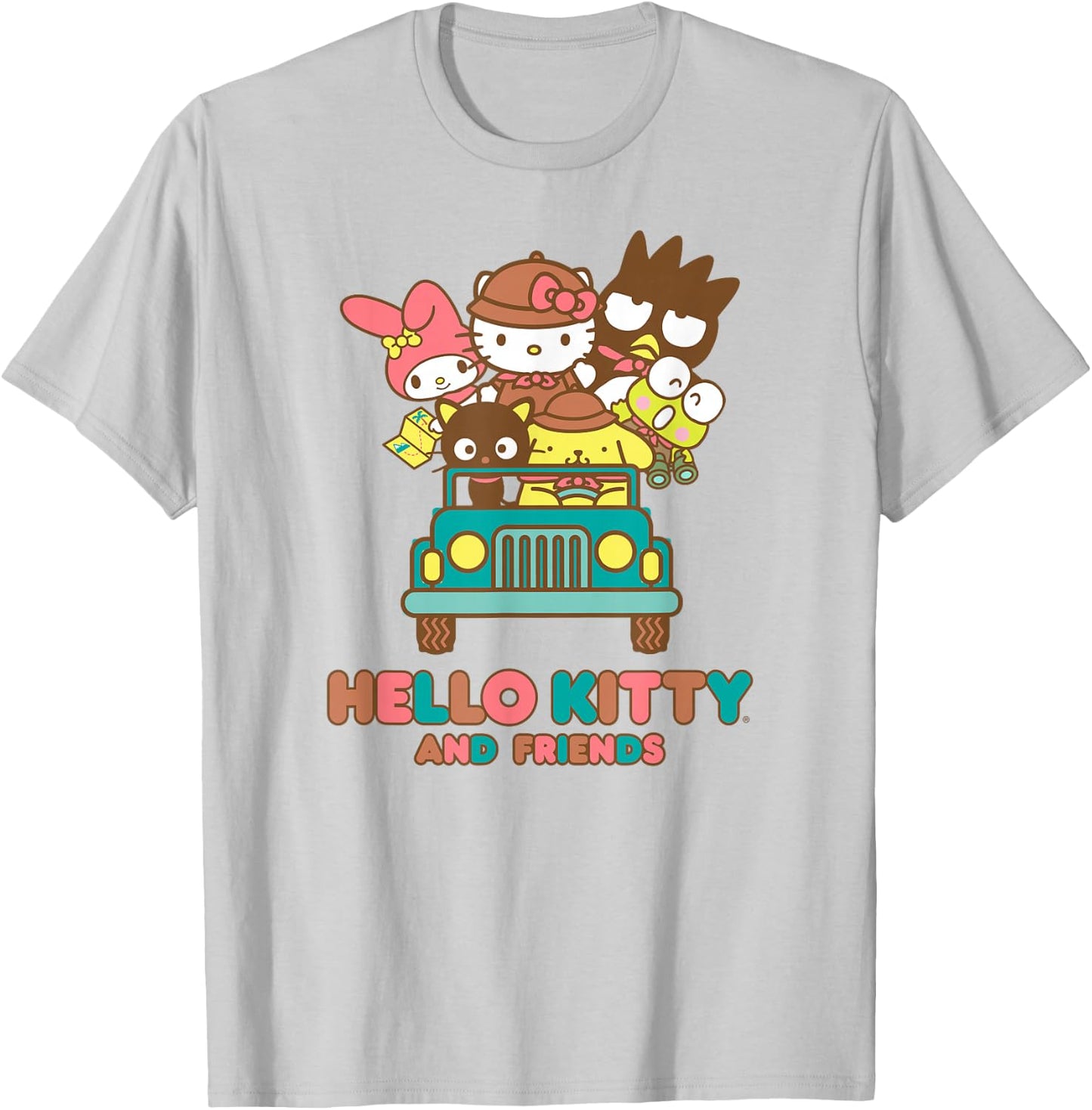Hello Kitty and Friends Adventure Awaits T-Shirt - T-Shirt | Ash