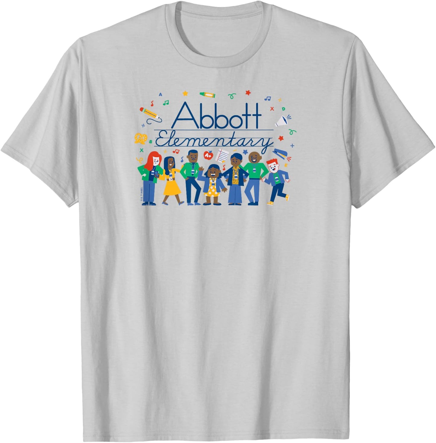 Abbott Elementary - Character Cast Lineup T-Shirt - T-Shirt | Ash