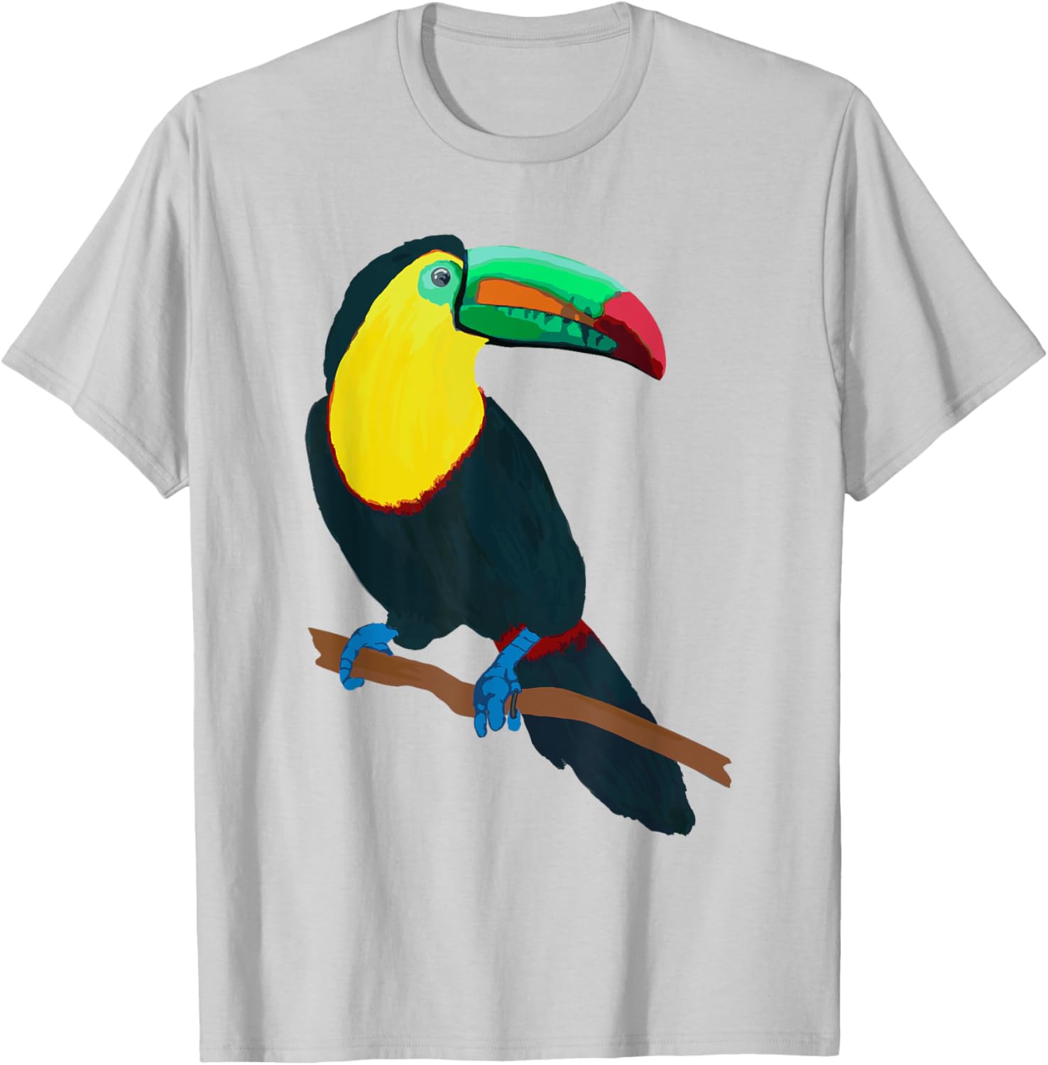Beautiful Keel-billed Toucan Bird Tucan T Shirt Costa Rica T-Shirt - T-Shirt | Ash