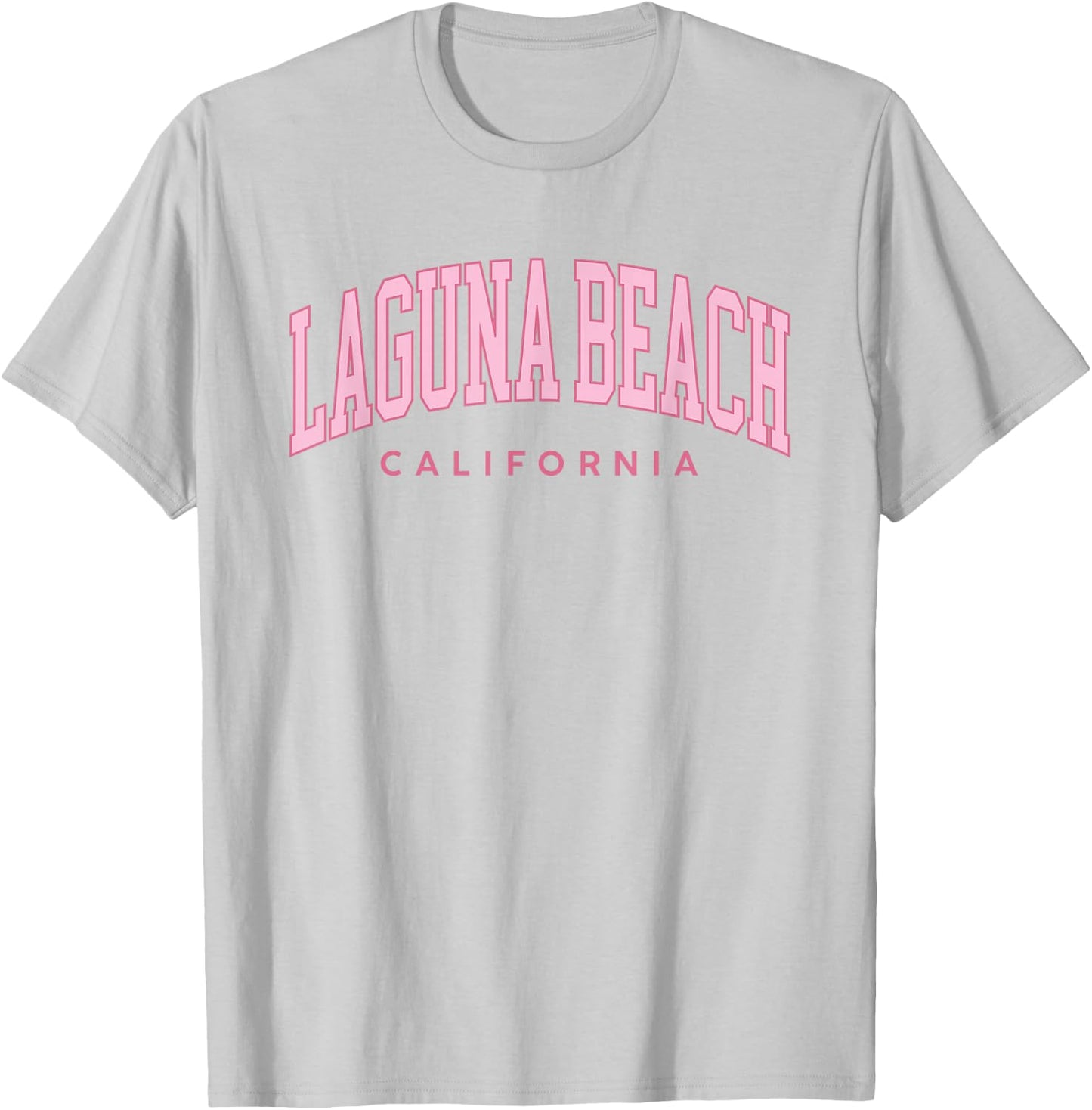 Laguna Beach California Retro Preppy Throwback Pink Girls T-Shirt - T-Shirt | Ash