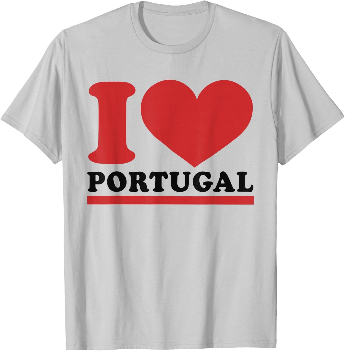 Portugal Heart - I Love Portugal T-Shirt - T-Shirt | Ash