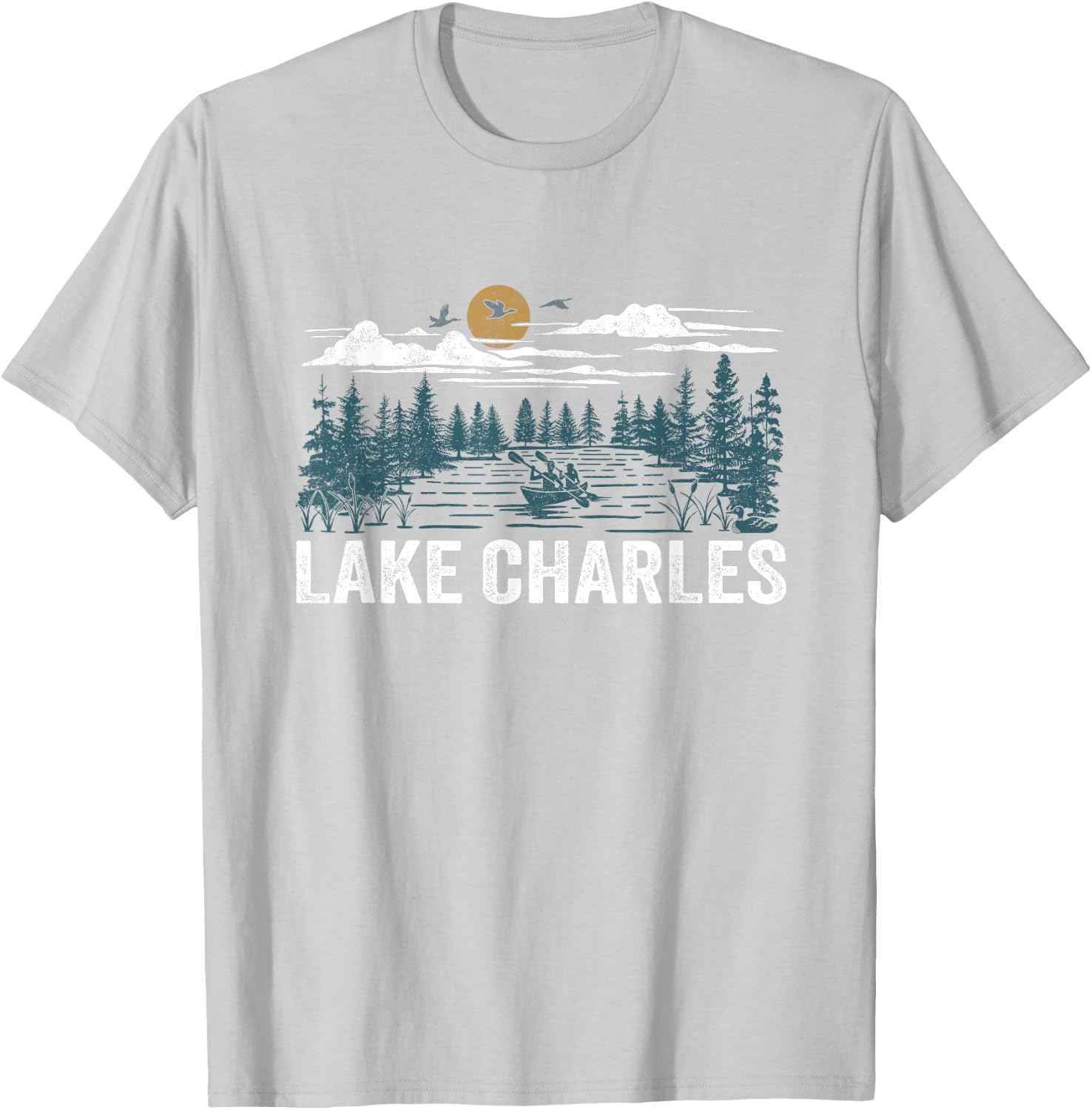Lake Charles Louisiana T-Shirt - T-Shirt | Ash