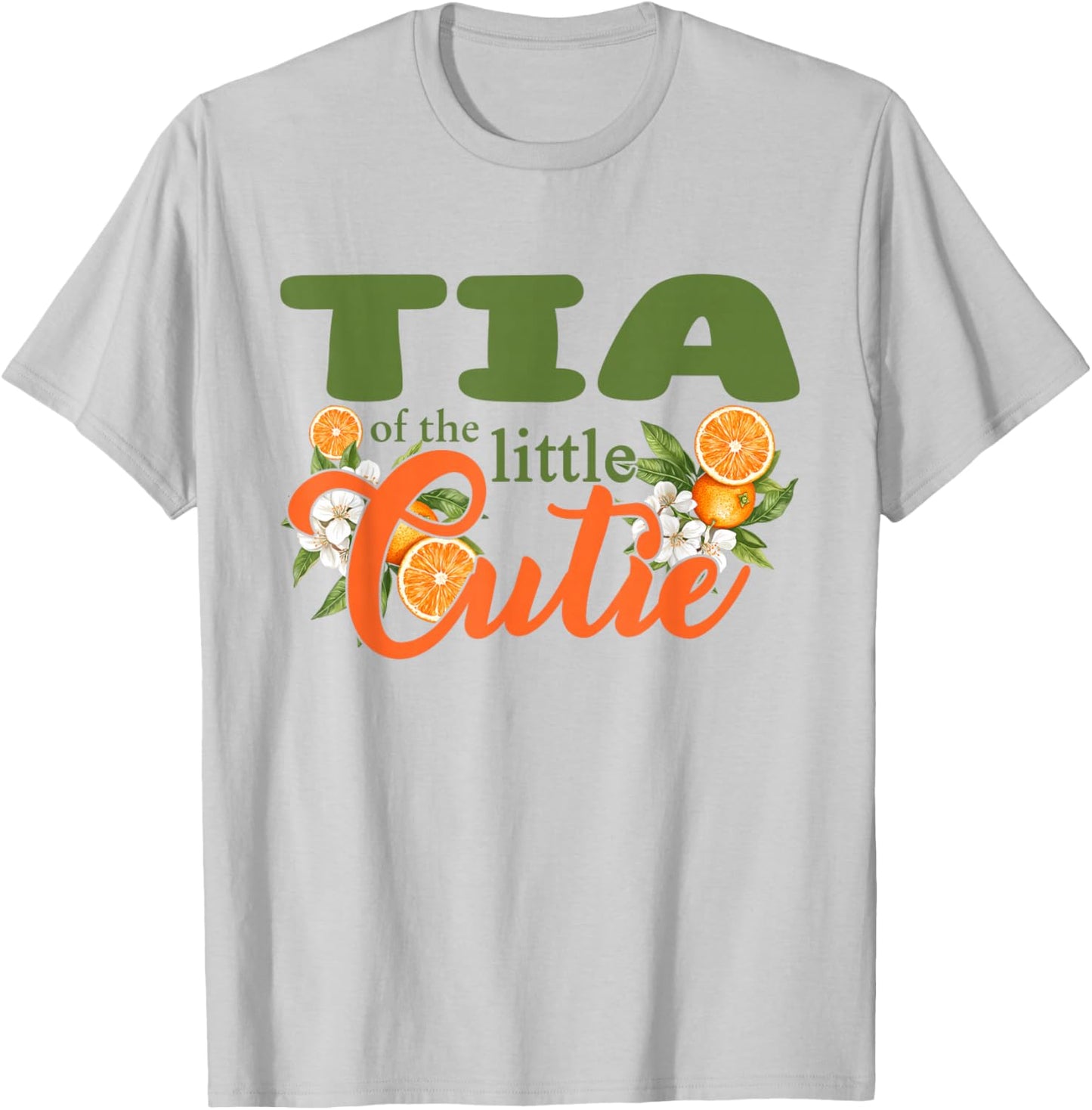 Tia of The Little Cutie Orange Clementine Bday Party T-Shirt - T-Shirt | Ash