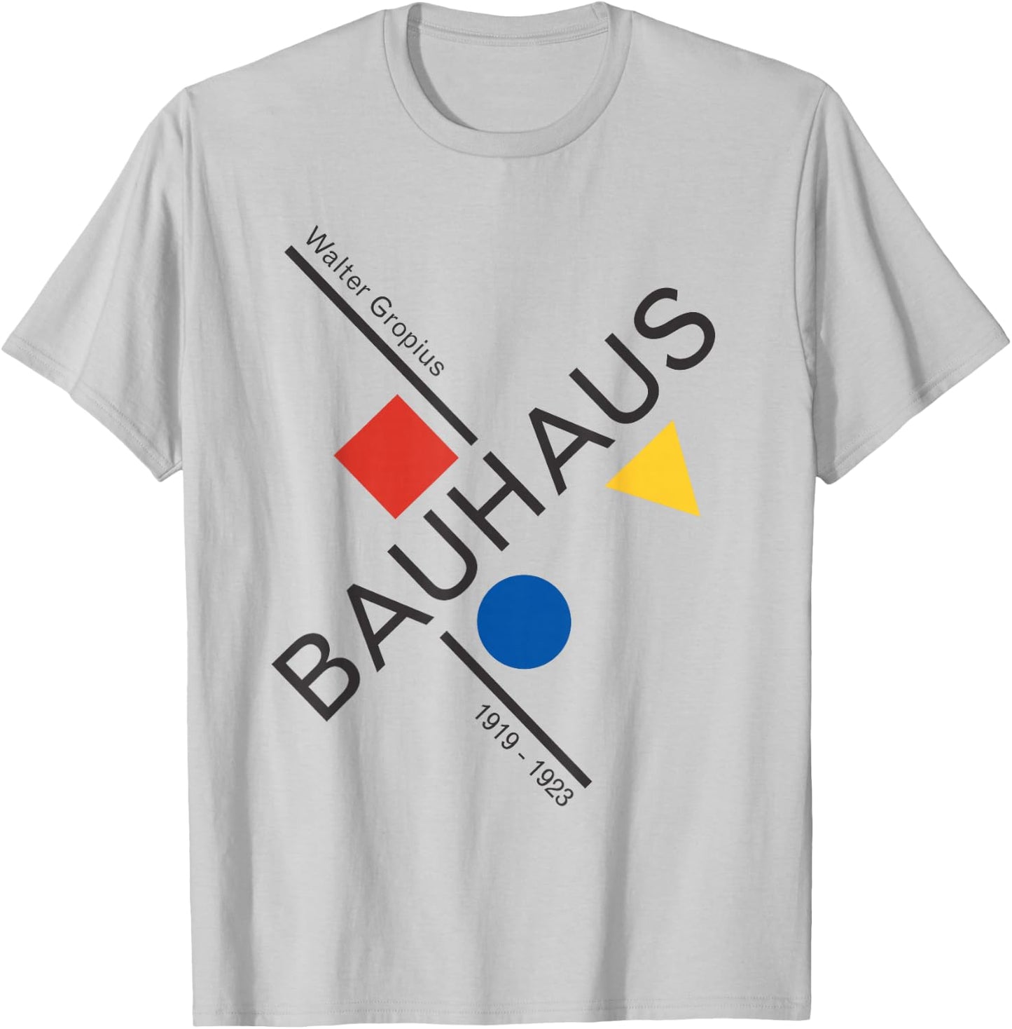 Bauhaus Movement T Shirt, 1923 Architecture Artwork T-Shirt - T-Shirt | Ash