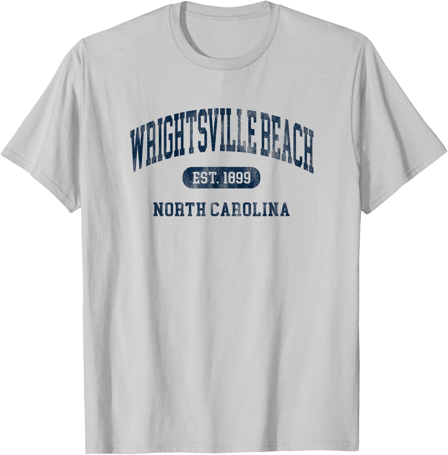 Vintage Wrightsville Beach North Carolina Vacation Souvenir T-Shirt - T-Shirt | Ash
