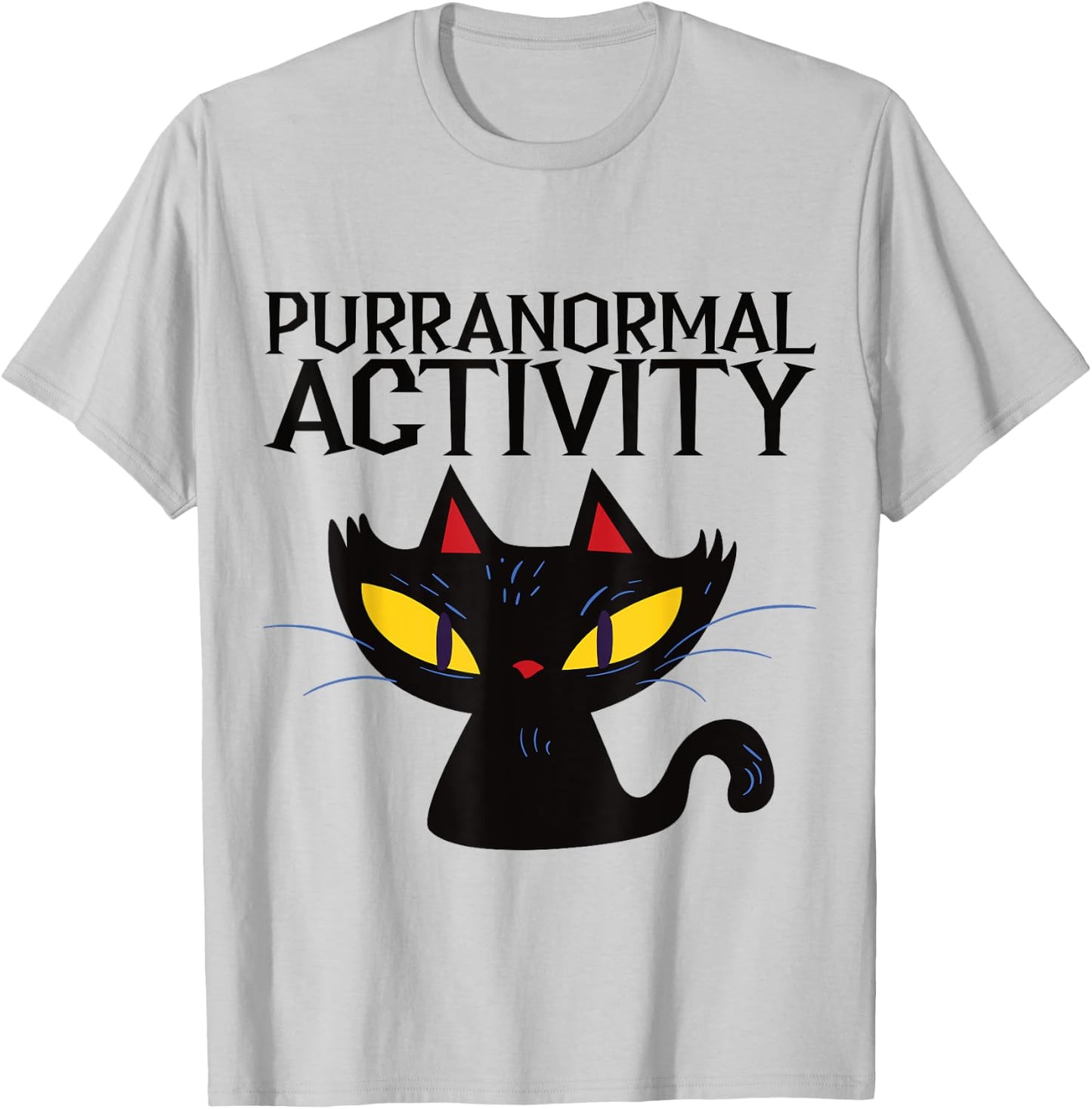 Purranormal Activity Halloween Design T-Shirt - T-Shirt | Ash