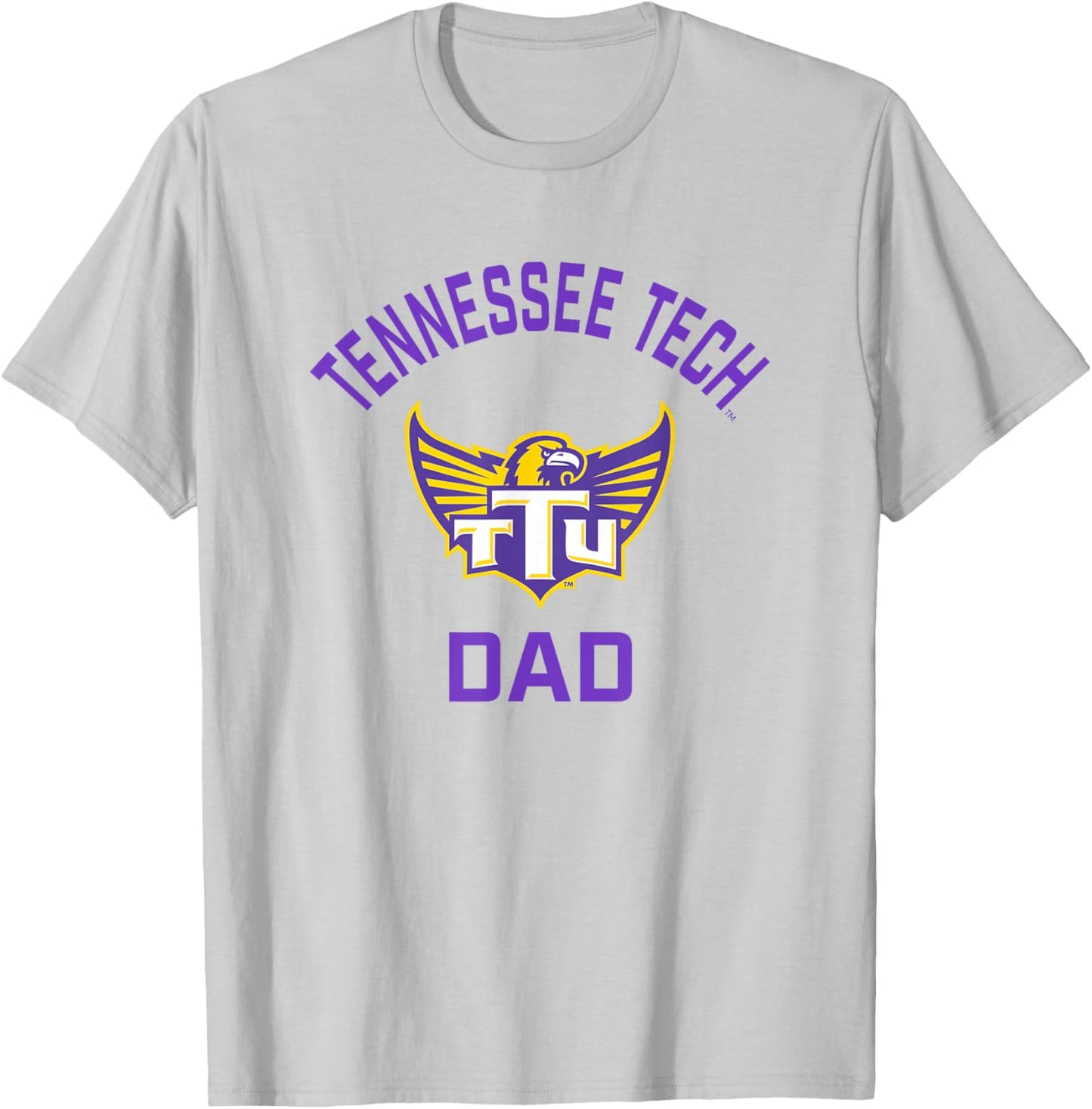 Tennessee Tech Golden Eagles Arched Dad T-Shirt - T-Shirt | Ash