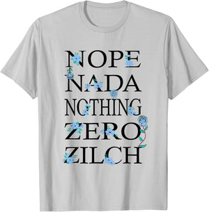 Blue Got Nothing For You Blue Graphic Light T-Shirt - T-Shirt | Ash