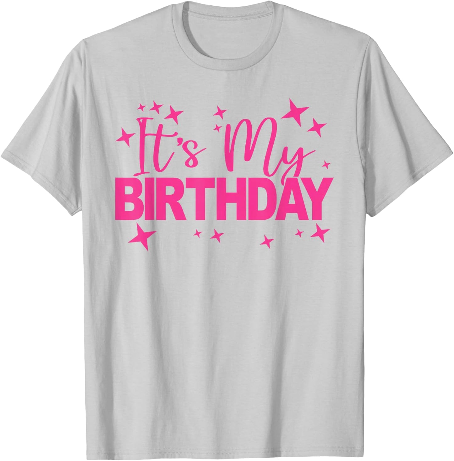 It's My Birthday Party Women and Girls, Cute Pink Birthday T-Shirt - T-Shirt | Ash
