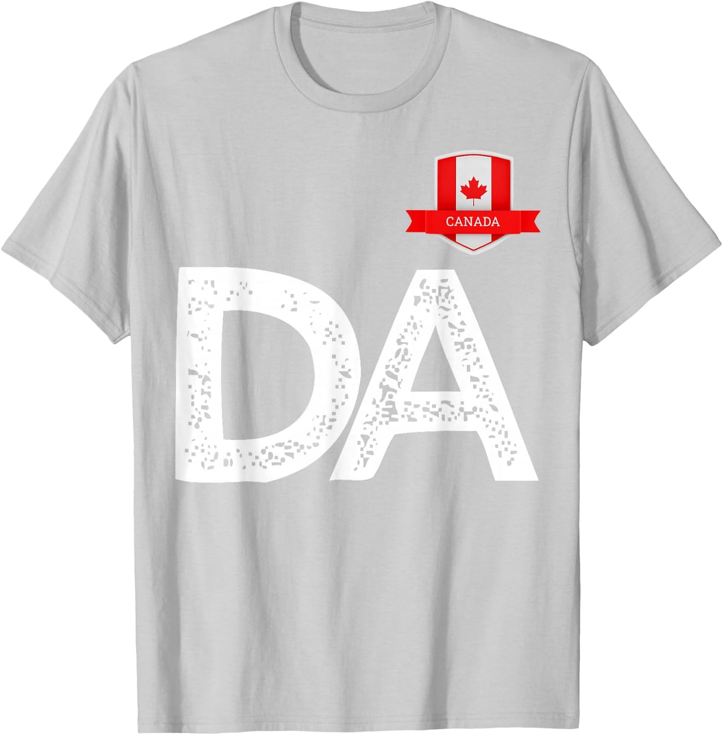Canada Human-Flag D and Letter A Canadian T-Shirt - T-Shirt | Ash
