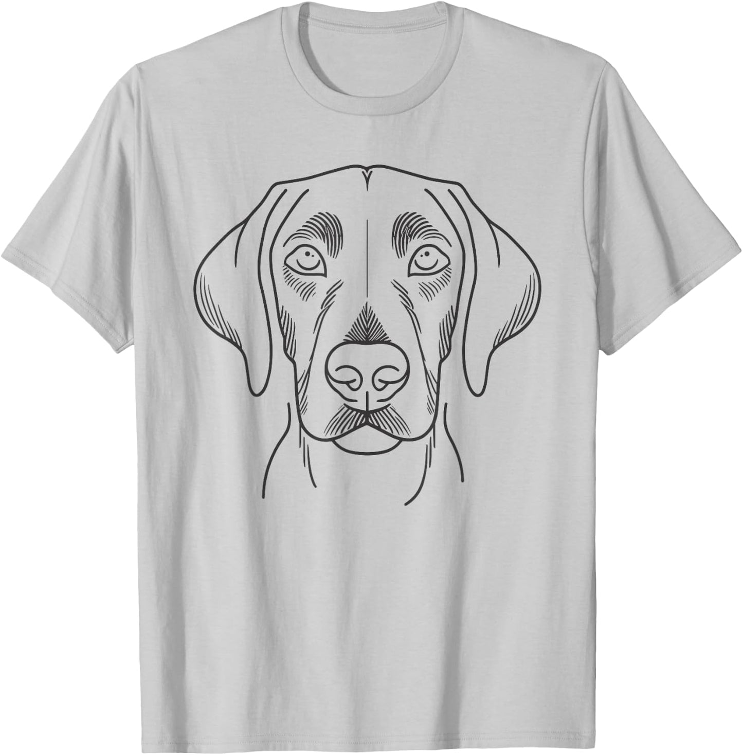 Line Art American Foxhound Foxhounds T-Shirt - T-Shirt | Ash