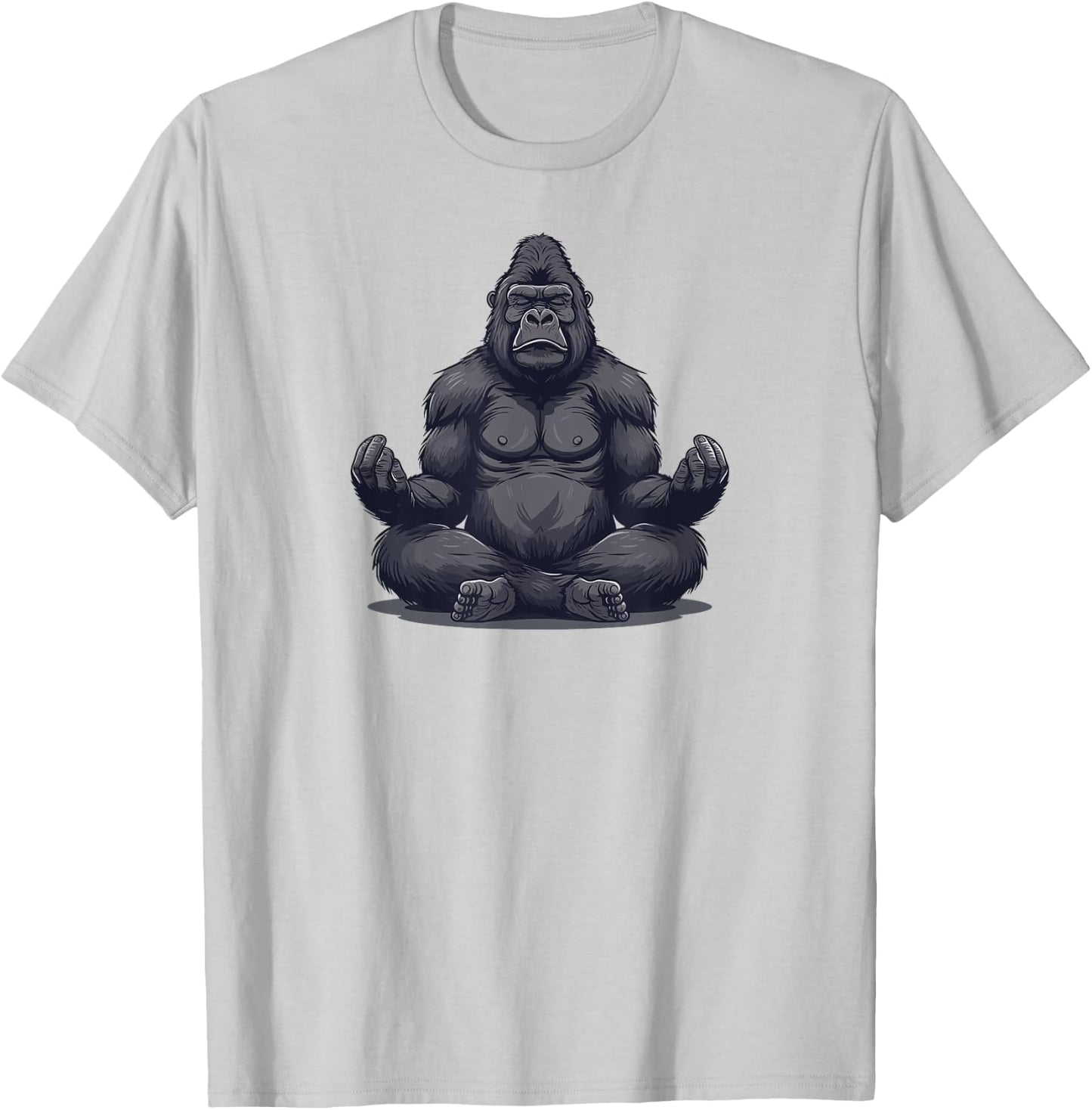 Gorilla Yoga Relax Silverback Gorilla T-Shirt - T-Shirt | Ash