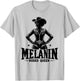 Melanin Rodeo Queen, Vintage African American Cowgirl T-Shirt - T-Shirt | Ash