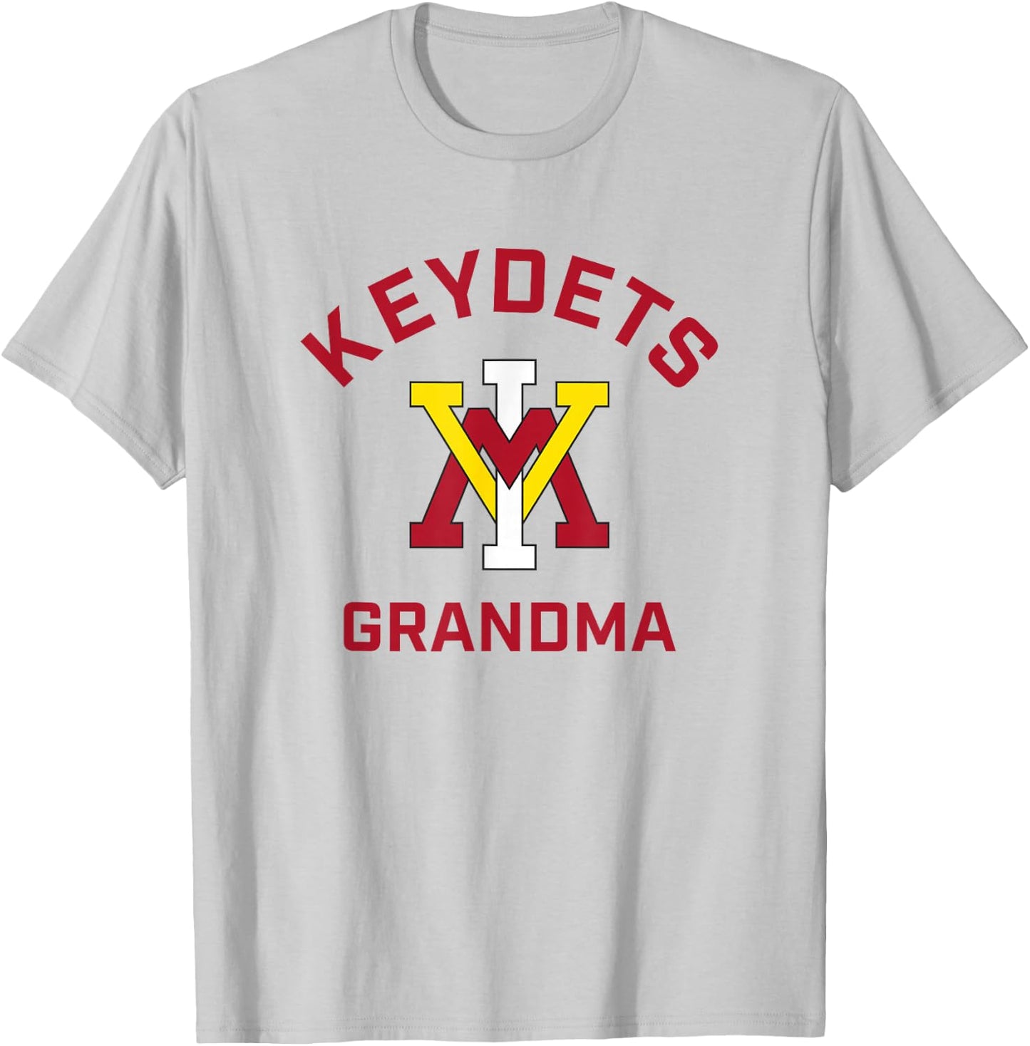 Campus Lab VMI Keydets Arched Grandma - Men's Grey Classic Fit Short Sleeve Cotton 100% - Small T-Shirt - T-Shirt | Ash