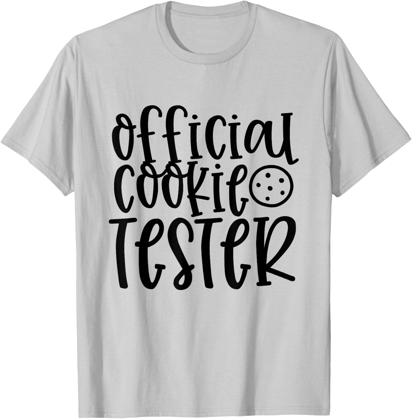 Official Cookie Tester Funny Christmas Xmas T-Shirt - T-Shirt | Ash