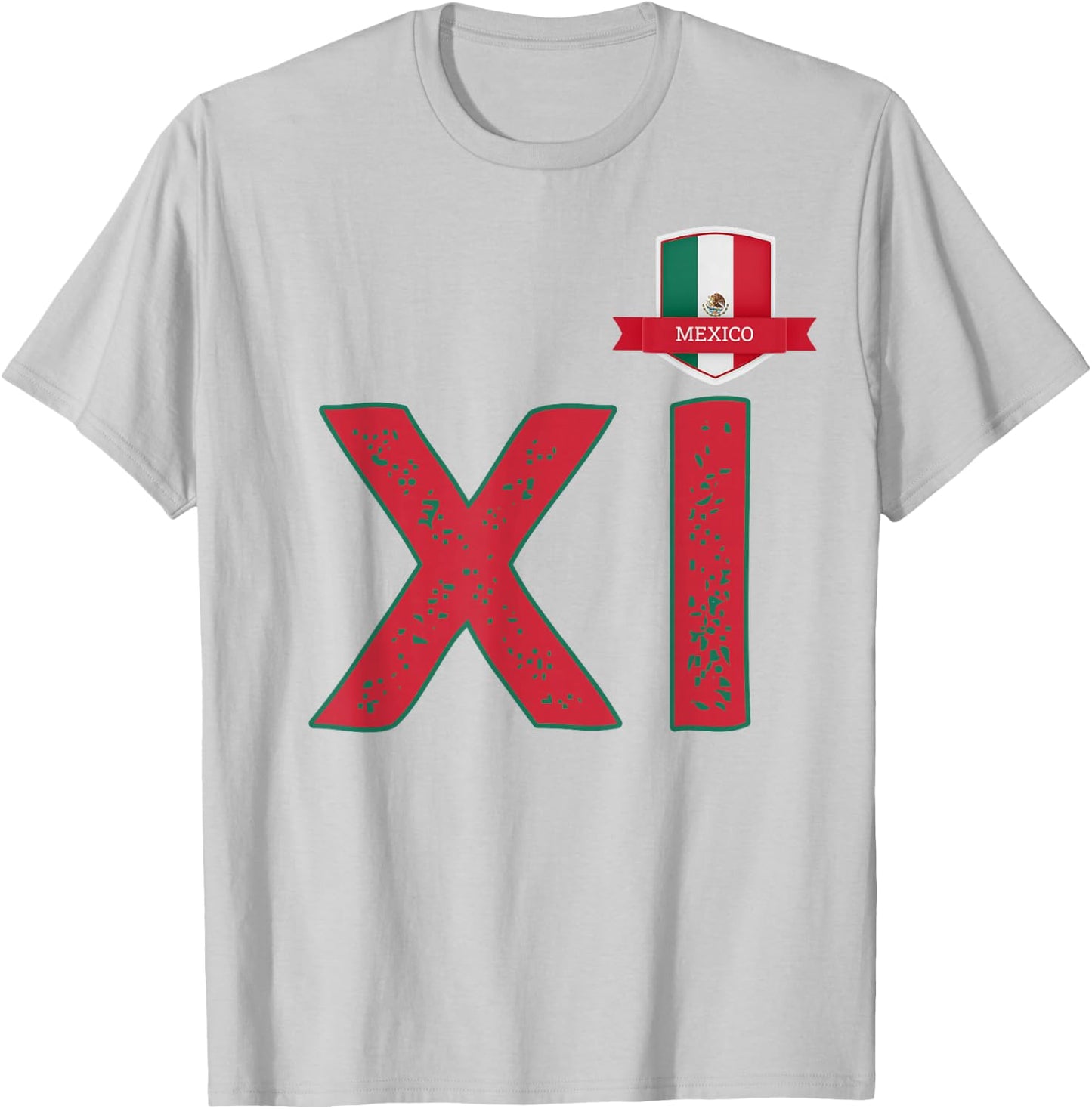 Mexico Human-Flag X and I Mexican México T-Shirt - T-Shirt | Ash