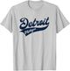 Detroit - Michigan Retro / Throwback Design - Classic T-Shirt - T-Shirt | Ash