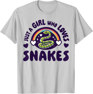 Snake Girl - Snake Women - I Love My Snake T-Shirt - T-Shirt | Ash