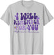 Retro I Will Remember For You Butterfly Alzheimers Awareness T-Shirt - T-Shirt | Ash