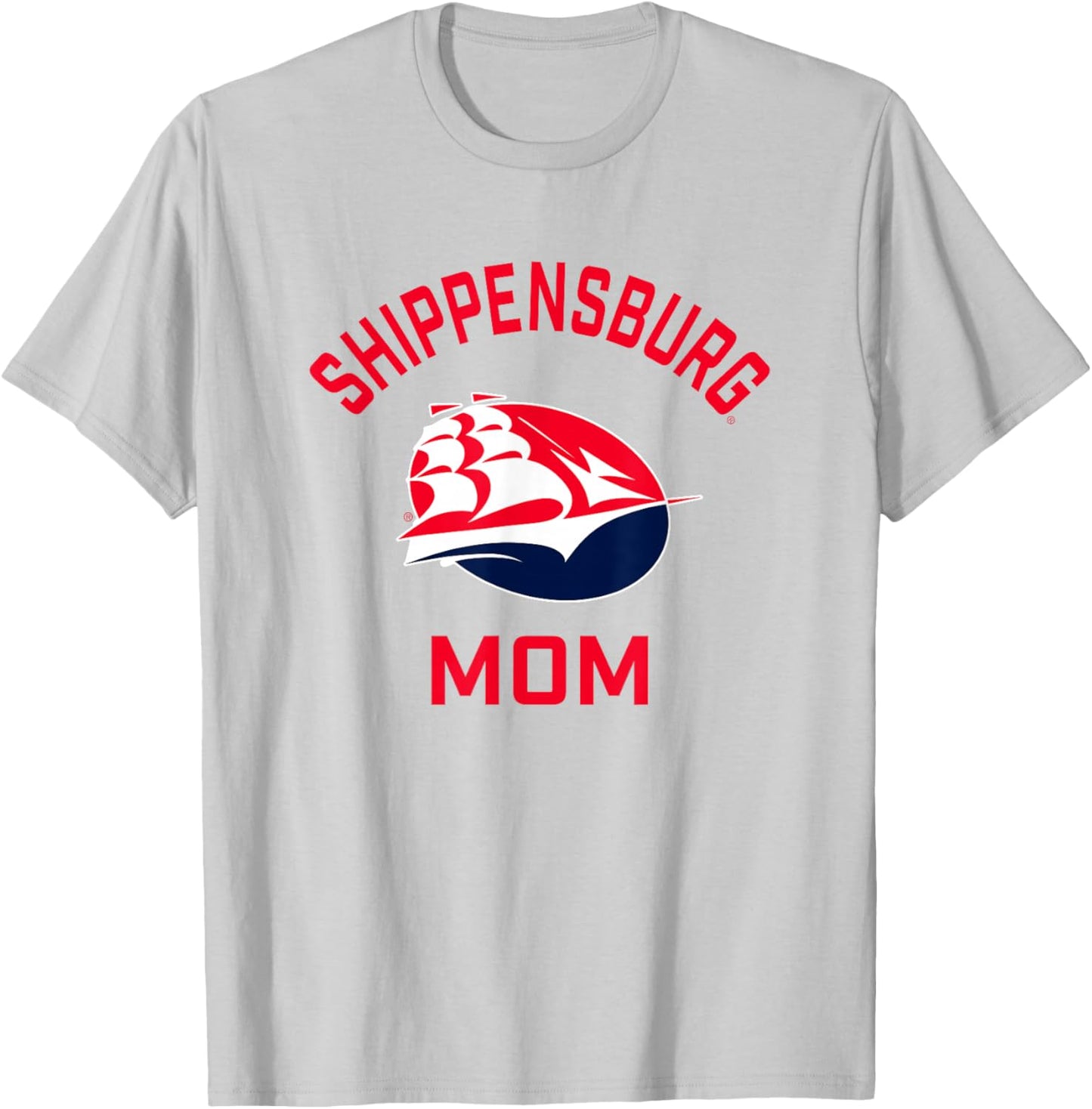 Shippensburg University Raiders Arched Mom T-Shirt - T-Shirt | Ash