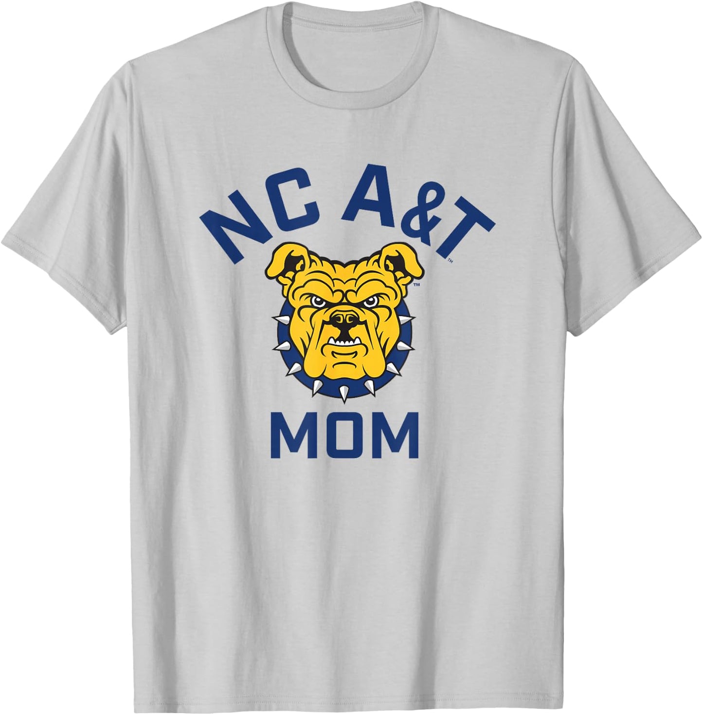 North Carolina A&T State University Aggies Arched Mom T-Shirt - T-Shirt | Ash