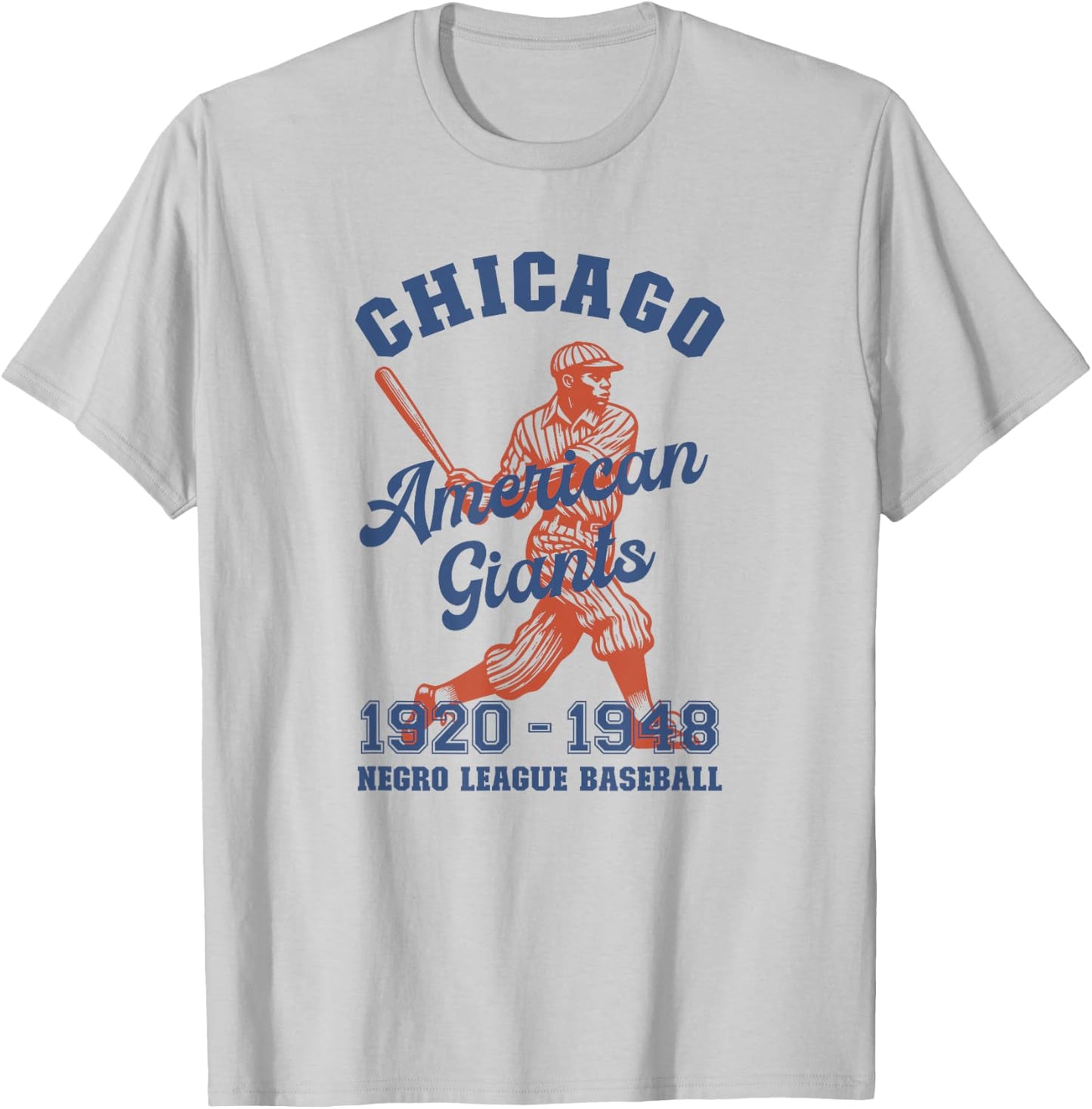 Vintage Negro League Baseball Chicago Illinois T-Shirt - T-Shirt | Ash