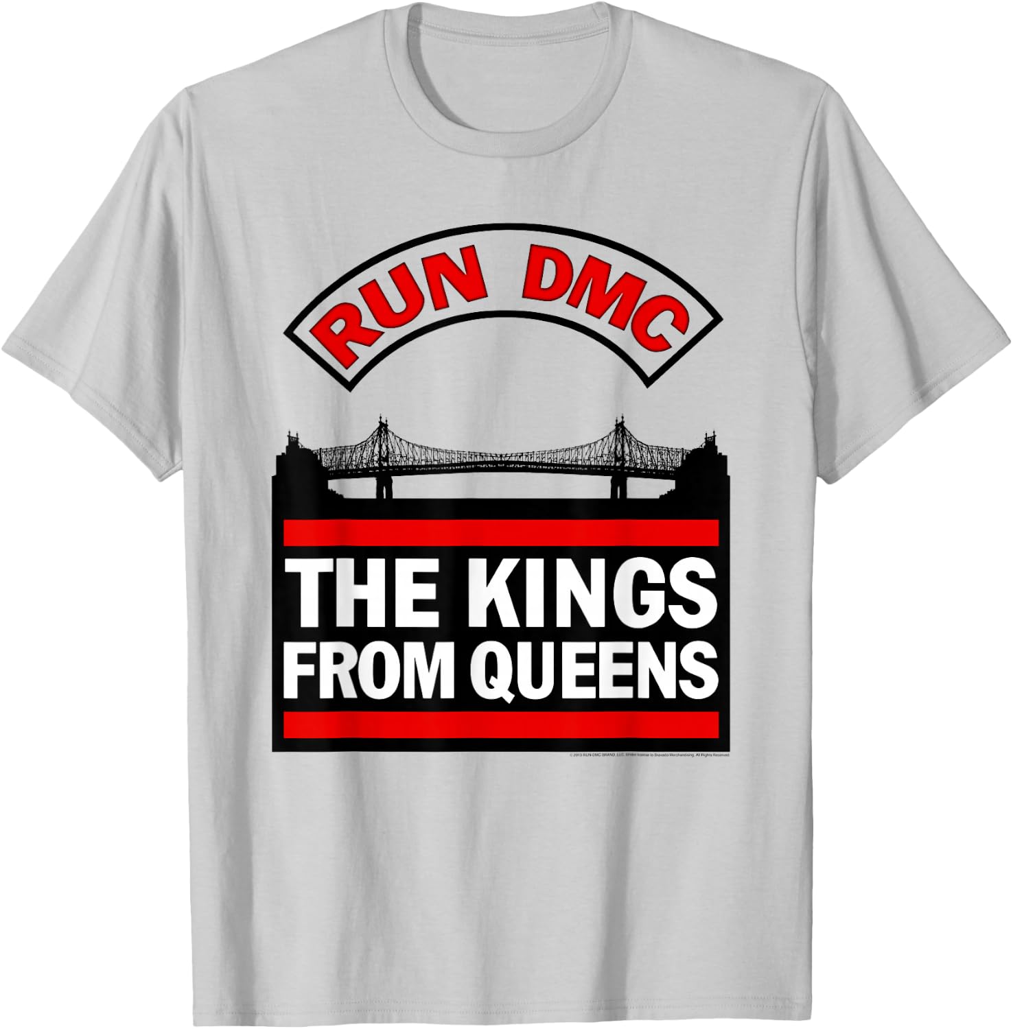 Run DMC Official Kings From Queens T-Shirt - T-Shirt | Ash