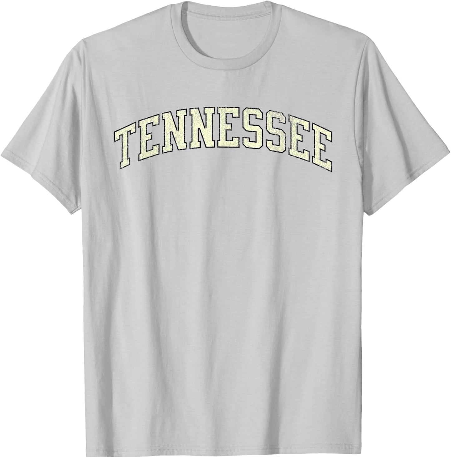 Vintage Tennessee Varsity Orange Distressed print T-Shirt - T-Shirt | Ash